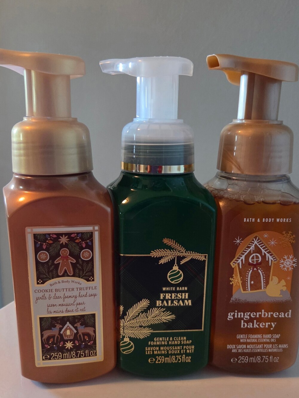 Bath & Body Works Foaming Hand Soap Trio Chrismas In July